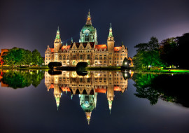 hannover, rathaus, , , , germany, 