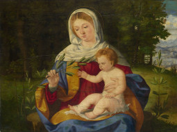 andrea, previtali, the, virgin, and, child, with, shoot, of, olive, 