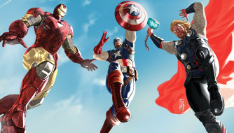 The Avengers     2800x1595 the, avengers, , , iron, man, thor, captain, america