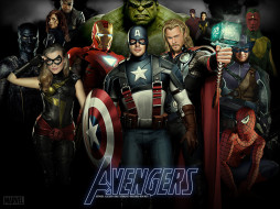 The Avengers     1920x1440 the, avengers, , , hulk, iron, man, black, widow, thor, captain, america