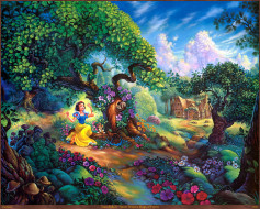Tom duBois - Snow Whites Magical Forest     2363x1900 tom, dubois, snow, whites, magical, forest, , , , 