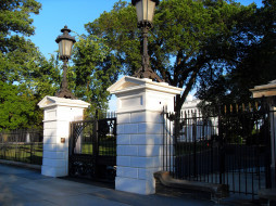 white, house, front, gate, , , , 