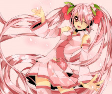 sakura miku     3000x2500 sakura, miku, , vocaloid, 