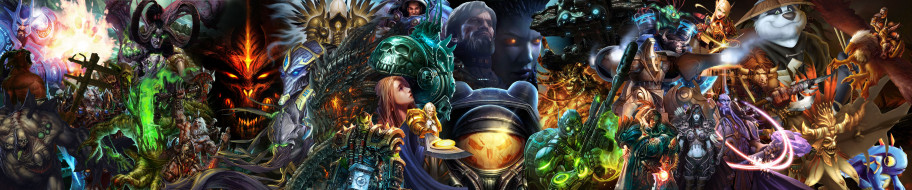 Blizzard games обои для рабочего стола 5760x1200 blizzard, games, видео, игры, ~~~другое~~~, персонажи, starcraft, warcraft, diablo