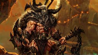 Diablo III     2560x1440 diablo, iii, , , -, , barbarian