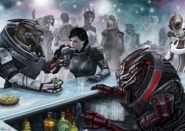 Mass Effect 3     1920x1365 mass, effect, , , commander, shepard, vakarian, garrus