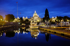 Victoria, British Columbia     2144x1424 nighttime, at, the, marina, in, downtown, victoria, , , 