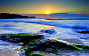 OCEAN SUNSET     1920x1200 ocean, sunset, , , , , , 