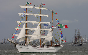      1920x1200 , , ships, boats, sailboats, sea, water, flags