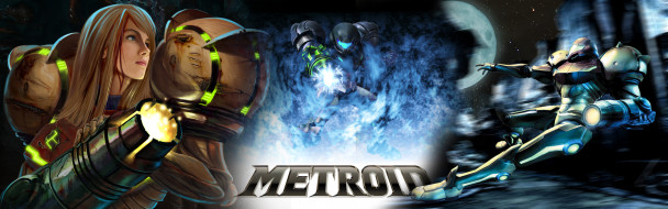 Metroid     3360x1050 metroid, , , prime, hunters, 