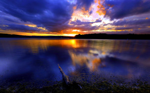 LAKE at DUSK     1920x1200 lake, at, dusk, , , , , , , 