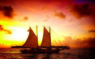 sunset, sailing, , , , , , 