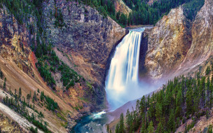 Lower Falls     3840x2400 lower, falls, , , , , , yellowstone, national, park