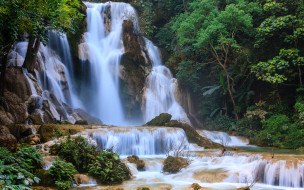 Kuang Si Falls, Laos     1920x1200 kuang, si, falls, laos, , , , 
