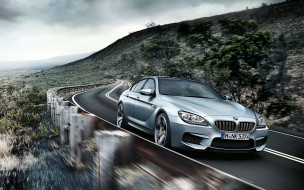      1920x1200 , bmw, m6, gran, coupe, road, mpower, tuning, motion, sky, clouds