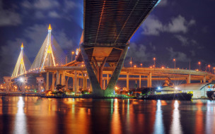 , , , , , bhumibol bridge, bangkok, thailand