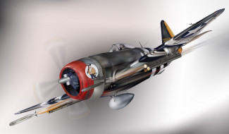 Republic P-47 Thunderbolt     2560x1498 republic, 47, thunderbolt, , 3, , graphic, , , 2-, , -