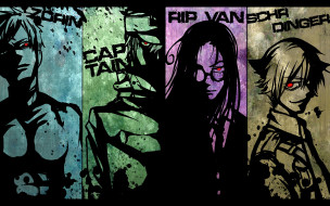 аниме, hellsing, rip, van, winkle, миллениум, вампиры, the, captain, zorin