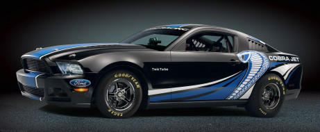 Ford Mustang Cobra Jet Twin-turbo     3000x1237 ford, mustang, cobra, jet, twin, turbo, , , motor, company