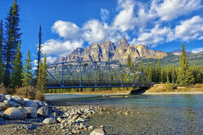Banff National Park, Alberta, Canada     2048x1367 banff, national, park, alberta, canada, , , , castle, junction, bridge, bow, river, mountain, , 