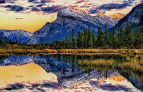 Banff National Park, Alberta     2048x1328 banff, national, park, alberta, , , , vermillion, lakes, , , , canada, mount, rundle, canadian, rockies, , , , , , , 