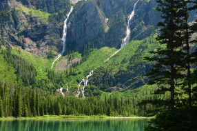 avalanche, lake, glacier, national, park, montana, , , , , , 