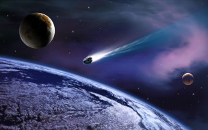 Meteor Hit The Planet     2560x1600 meteor, hit, the, planet, , , , 