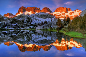 Ediza Lake, Ansel Adams Wilderness, California     2560x1707 ediza, lake, ansel, adams, wilderness, california, , , , minarets, , , , , 
