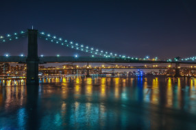 Brooklyn & Manhattan Bridges, New York City     2048x1365 brooklyn, manhattan, bridges, new, york, city, , , , , bridge, east, river, , , 