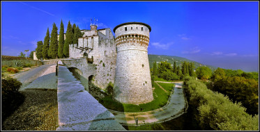Brescia Castle, Italy     2500x1275 brescia, the, castle, , , , , , , , , 
