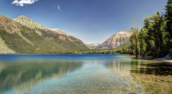 Lake McDonald, Glacier National Park, Montana     2048x1120 lake, mcdonald, glacier, national, park, montana, , , , , , , , , , 