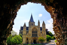 Rochester Cathedral from under the arch     2100x1400 rochester, cathedral, from, under, the, arch, , , , , , , , 