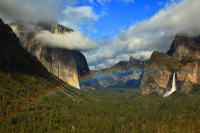 Bridalveil Fall , Yosemite National Park, California     1920x1280 bridalveil, fall, yosemite, national, park, california, , , , , , , , 