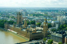 Westminster Palace обои для рабочего стола 3264x2176 westminster, palace, города, лондон, великобритания, мост, река, дома