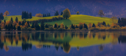 Lake Hopfen, Bavaria, Germany     2394x1080 lake, hopfen, bavaria, germany, , , , , am, see, , , , , , , 