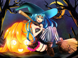 by noboes     2000x1500 by, noboes, , vocaloid, halloween, hatsune, miku