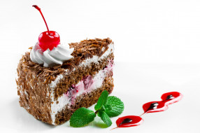      2048x1365 , , , mint, cherries, chocolate, , , , , cake, dessert, food, cream, , , 