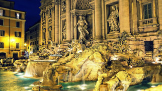 Trevi Fountain - Rome     2048x1153 trevi fountain - rome, , ,   , , , , 