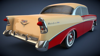      2560x1440 , 3, 1956, chevrolet, bel, air, coupe