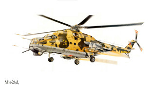 авиация, 3д, рисованые, v-graphic, ми-24, вертолет