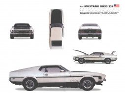 ford mustang boss 351     1600x1200 ford, mustang, boss, 351, 