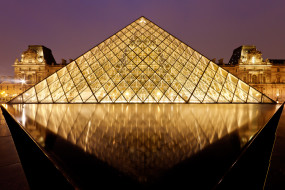 Louvre Pyramid, Paris     2048x1366 ,  , , , , louvre pyramid, paris, france, louvre,  , 