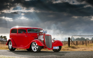      3000x1875 , hotrod, dragster, red