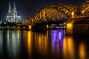 Cologne Cathedral and Hohenzollern Bridge     2048x1365 cologne cathedral and hohenzollern bridge, ,  , , , , , , 