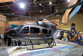 eurocopter ec145t2, авиация, вертолёты, экспонат, еврокоптер, вертолет, выставка, авиатехника