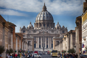 Rome Week - Vatican View обои для рабочего стола 2048x1365 rome week - vatican view, города, рим,  ватикан , италия, площадь, собор