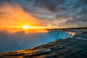 Niagara falls Sunrise     2048x1367 niagara falls sunrise, , , , , , 