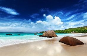      3000x1945 , , tropical, paradise, beach, coast, sea, ocean, stones, summer, , , , , , , , 