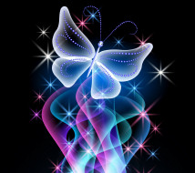      2160x1920 3 , -, , , design, glow, sparkle, pink, blue, abstract, butterfly, neon