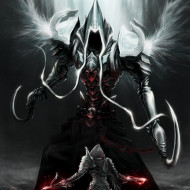 видео игры, diablo iii,  reaper of souls, дьявол, серпы, крылья, воин, встреча
